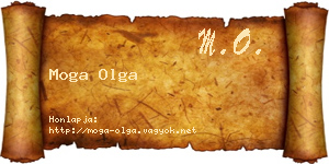 Moga Olga névjegykártya
